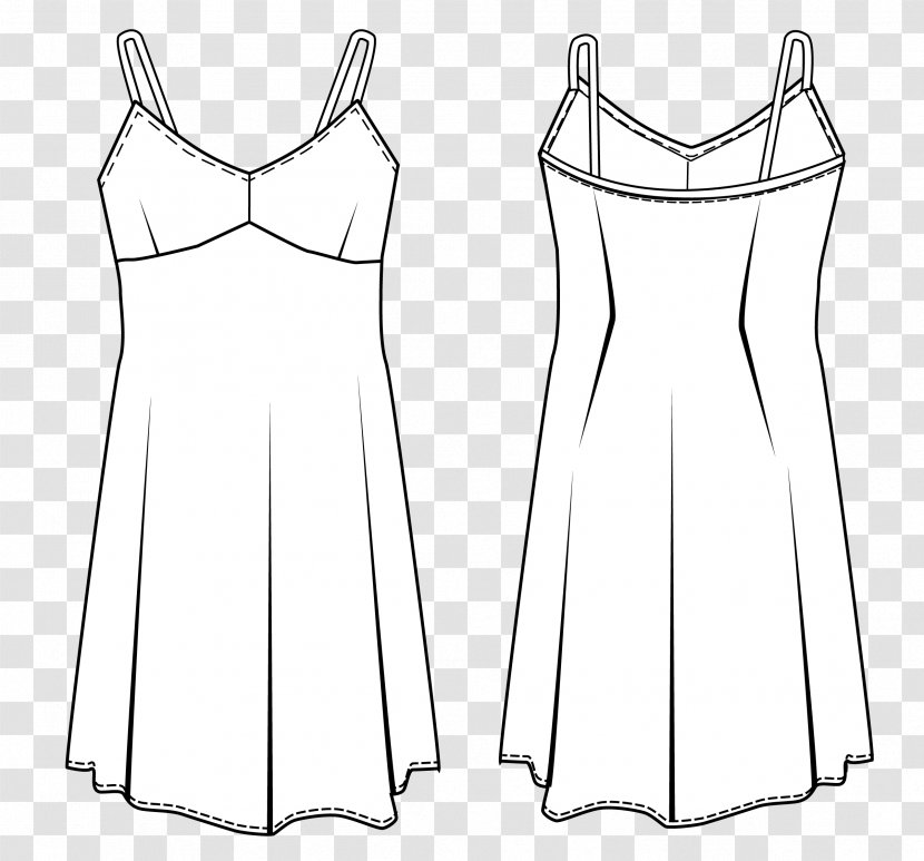 Slip Dress Babydoll Pattern - Cartoon Transparent PNG