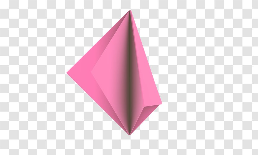 Origami Paper Magenta Lilac - Half Fold Transparent PNG