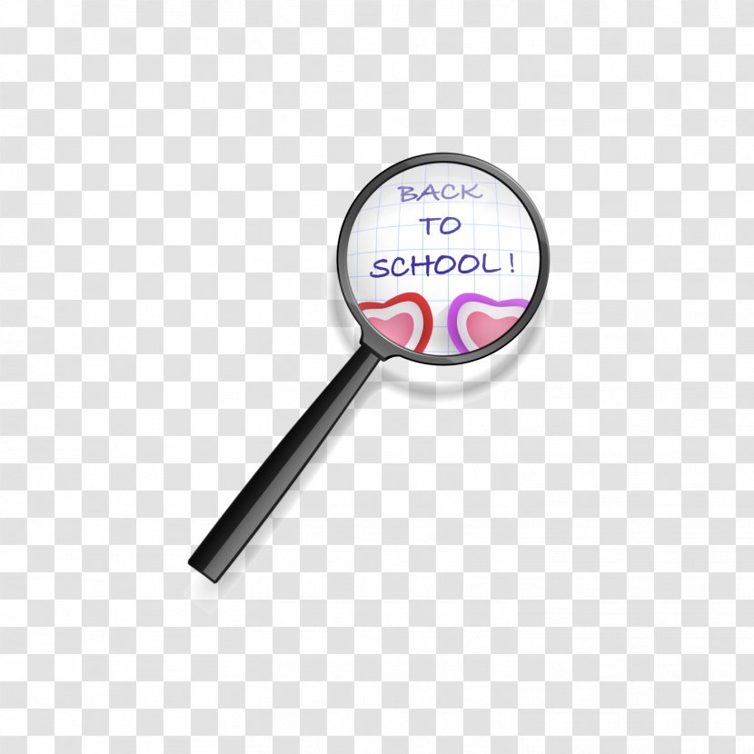 Paper Magnifying Glass Euclidean Vector - Gratis - Under The Back To School Transparent PNG