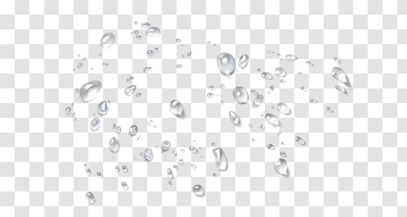 Drop Splash Clip Art - White - Summer Rain Transparent PNG