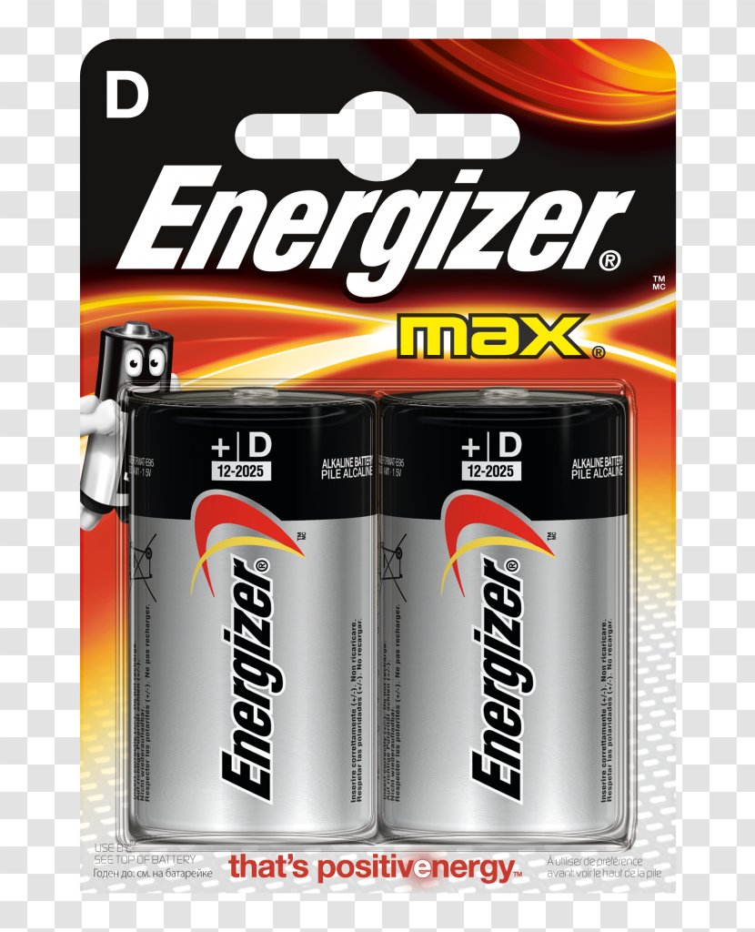 Battery Charger Alkaline D Electric Energizer - Pack Transparent PNG