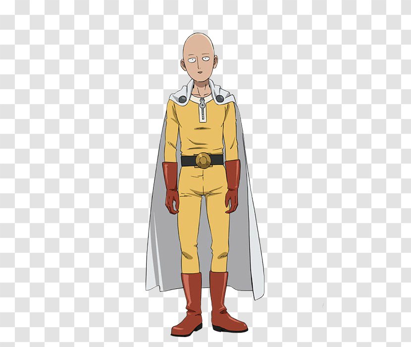 Saitama Cosplay One Punch Man Halloween Costume - Frame Transparent PNG