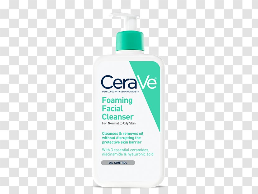 CeraVe Hydrating Cleanser Foaming Facial Moisturizing Lotion PM - Cerave Renewing Sa - Foam Transparent PNG