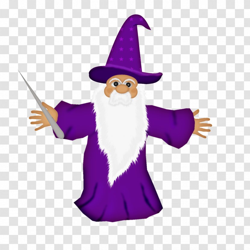 Christmas Ornament Character Clip Art - Purple - Wizard Transparent PNG