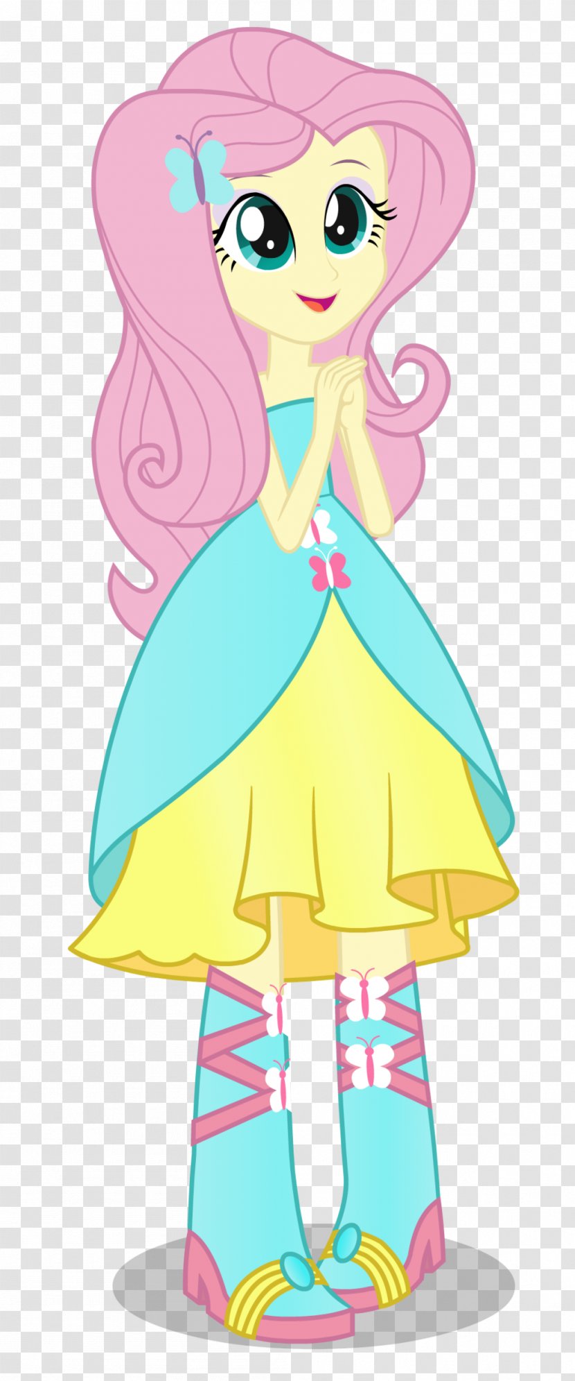 Fluttershy Rarity Applejack Pinkie Pie Rainbow Dash - Dress Transparent PNG