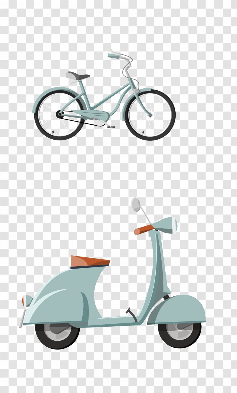 Bicycle Scooter Motorcycle Car - Tmall - Vector Gray Small Transparent PNG