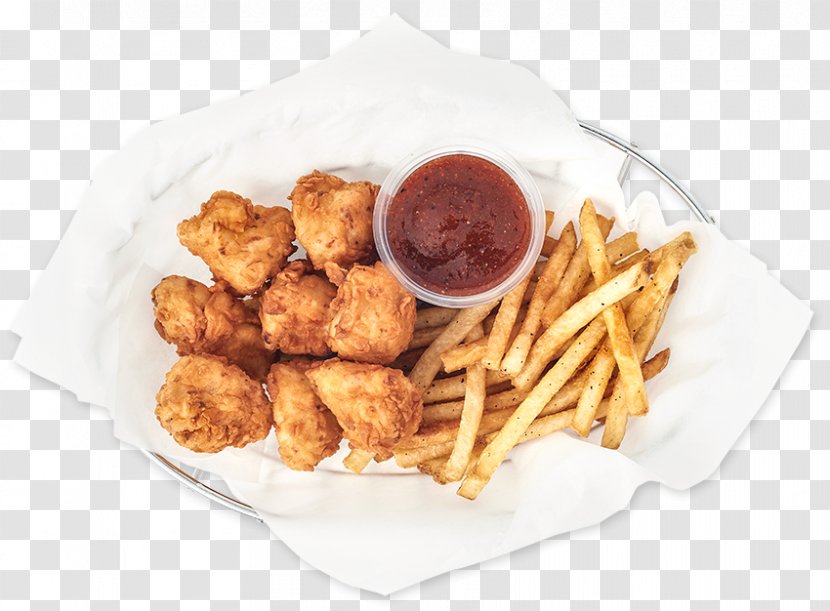 French Fries Fried Chicken McDonald's McNuggets Fingers - Frying - Baked Nuggets Raw Transparent PNG