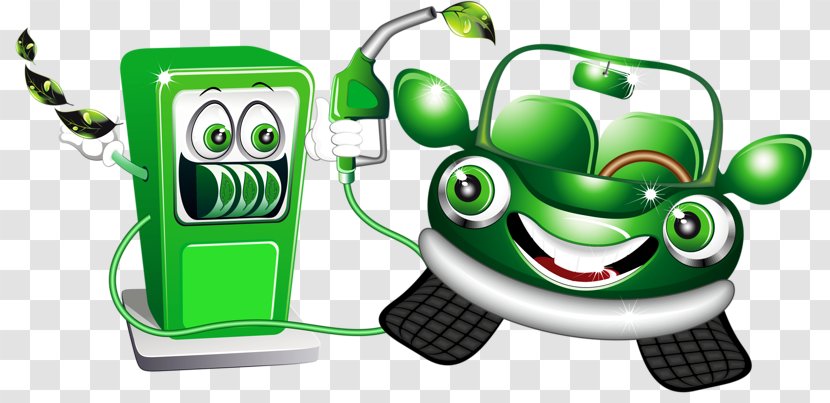 Gasoline Benzina Verde Comics Filling Station - Technology - Green Cars Transparent PNG