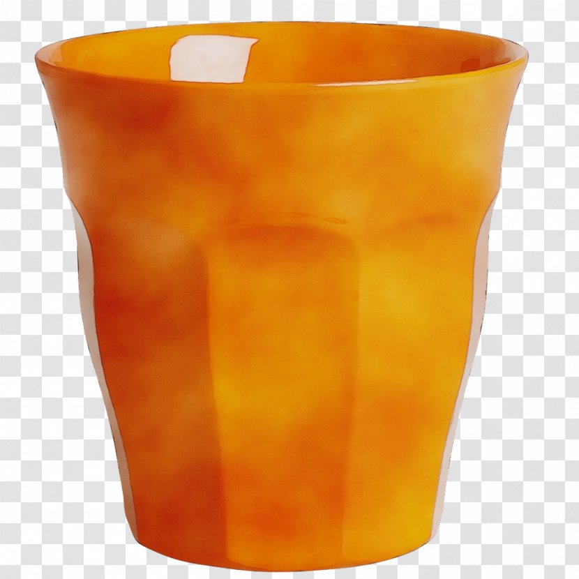Orange - Flowerpot - Drinkware Plastic Transparent PNG