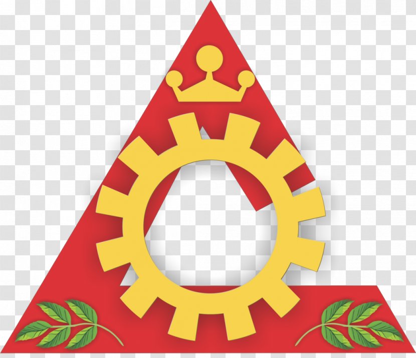 City Of Cataguases Bandeira De Rio Pomba Santana Coat Arms - Triangle - Christmas Ornament Transparent PNG