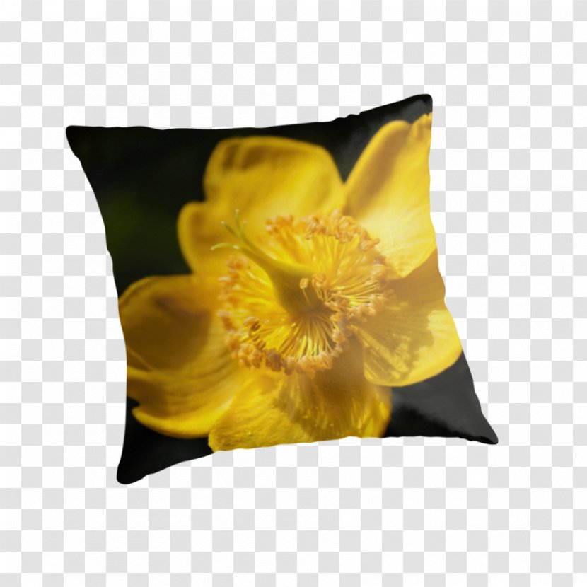 Throw Pillows Cushion - Yellow - Rose Of Sharon Transparent PNG