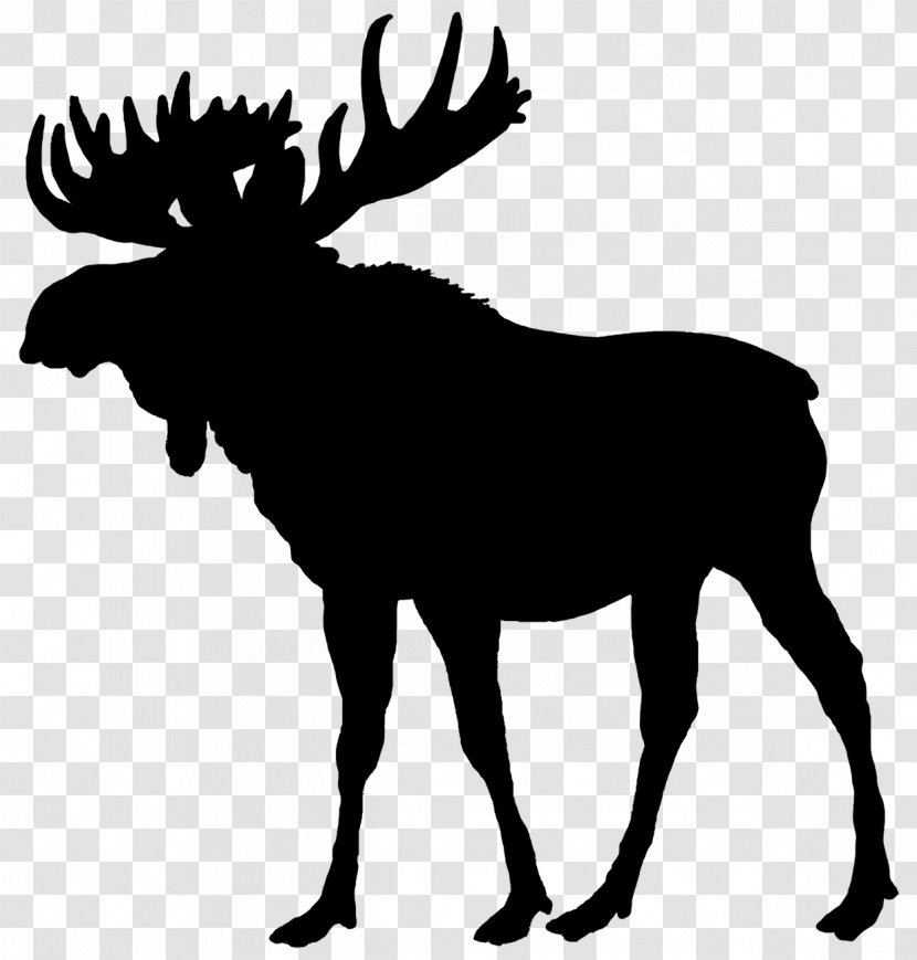 Moose Silhouette Deer Clip Art - Vinyl Cutter - Silhouettes Transparent PNG