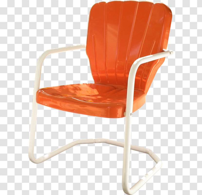 Table Garden Furniture Chair Patio - Orange Transparent PNG