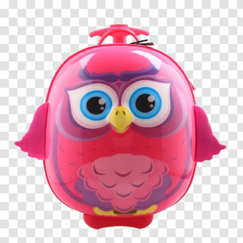 Owl Baggage Suitcase Backpack - Bird Of Prey Transparent PNG