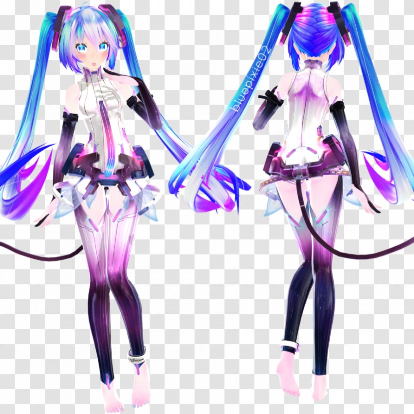 Hatsune Miku MikuMikuDance Megpoid Character Pixel - Flower Transparent PNG