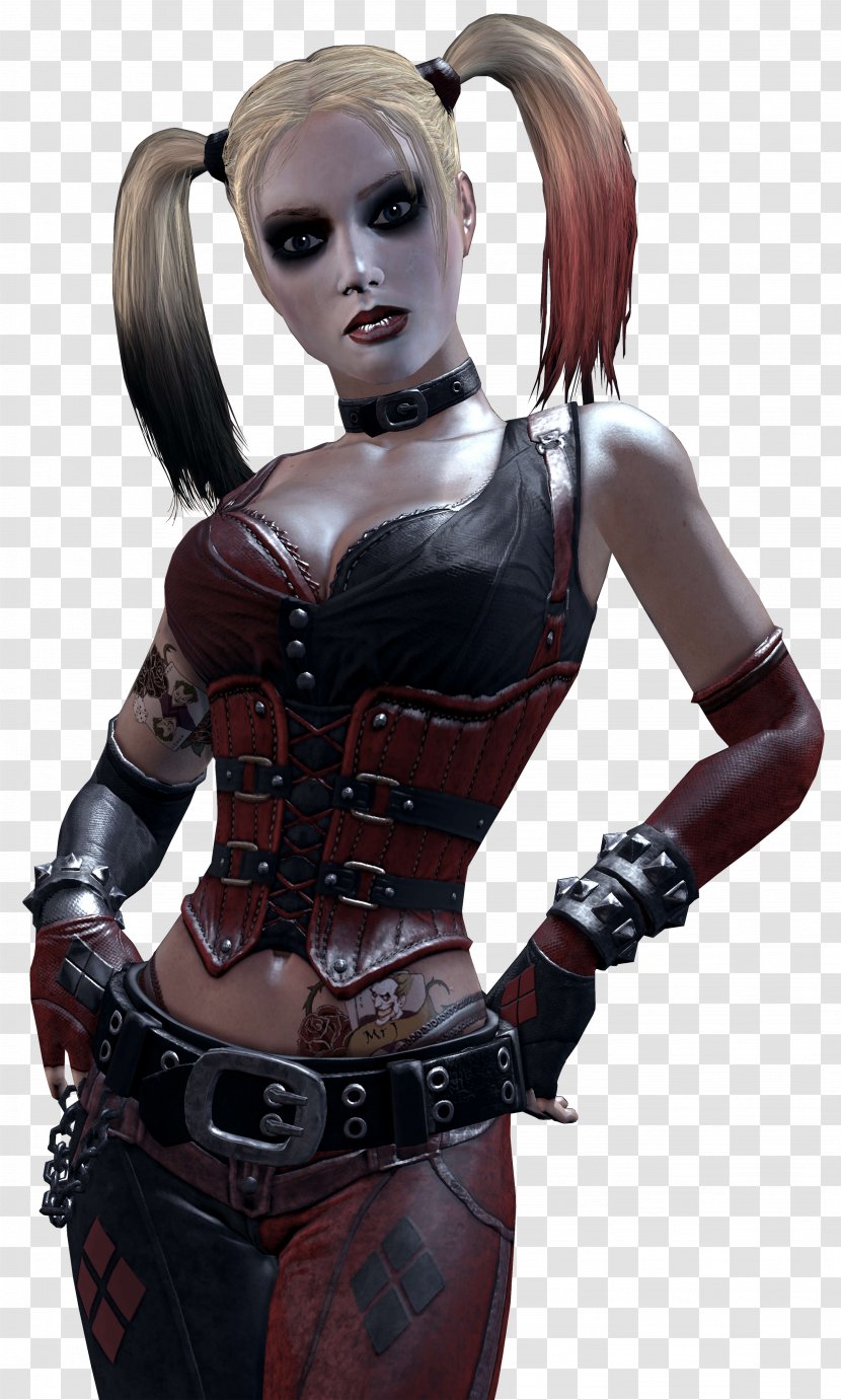 Hair Coloring Harley Quinn Blue - Heart - Batman Arkham City Transparent PNG