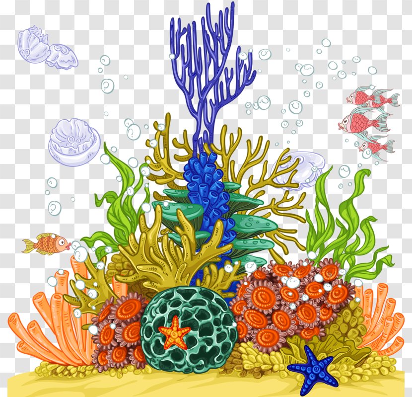 Jellyfish Coral Reef Sea Anemone - Floral Design Transparent PNG