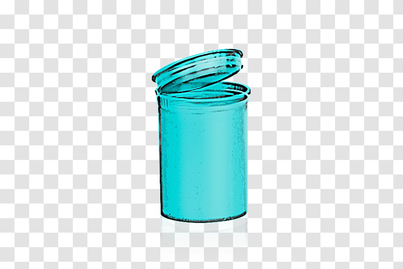 Turquoise Aqua Cylinder Food Storage Containers - Liquid Transparent PNG