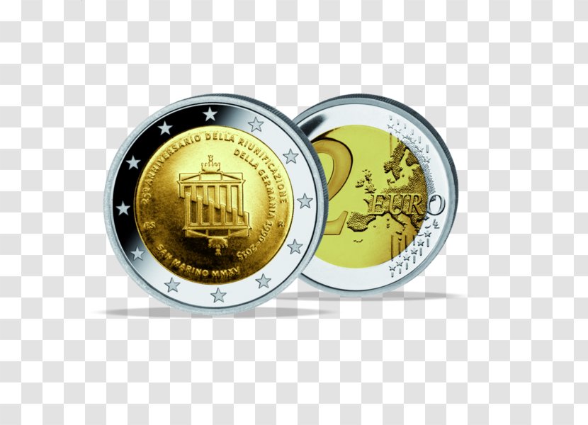 2 Euro Commemorative Coins Coin Transparent PNG