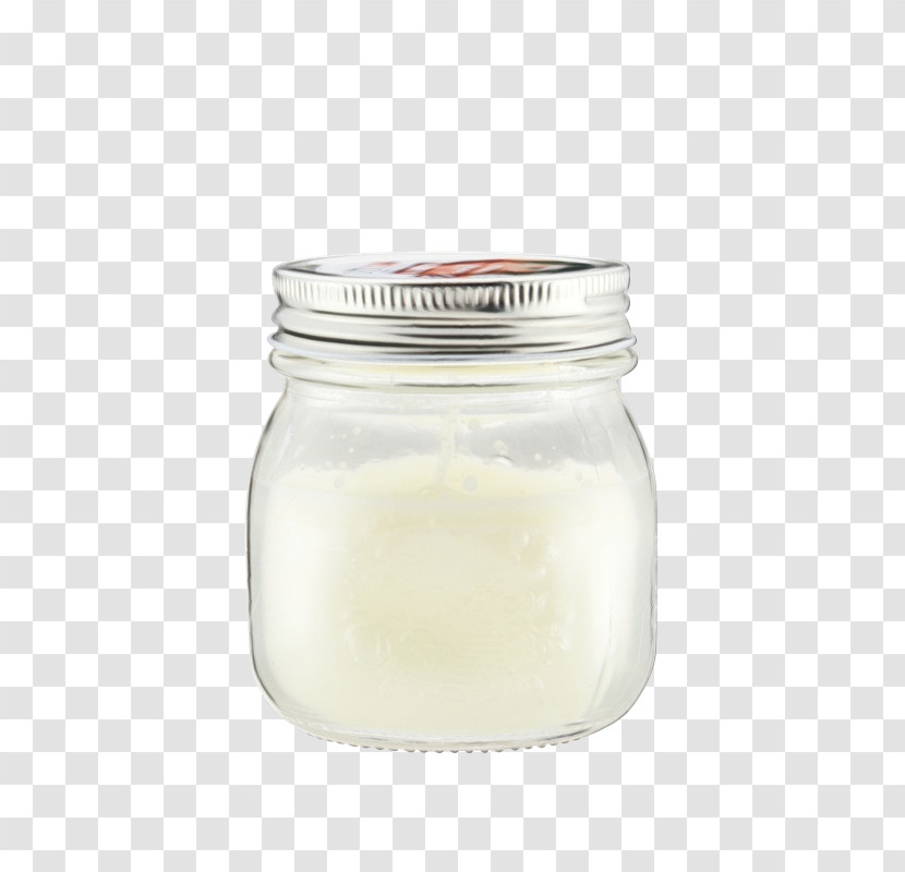 Mason Jar Dairy Food Milk Glass Transparent PNG