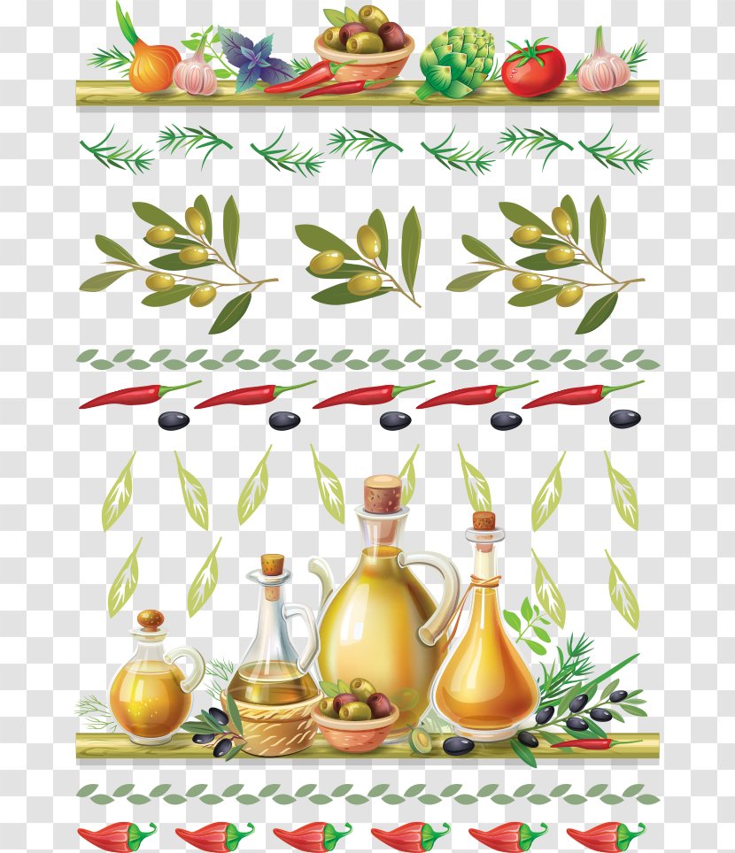 Vegetarian Cuisine Olive Oil - Vegetable - Vector Vegetables And Transparent PNG