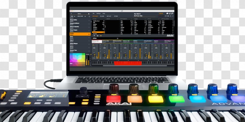 Computer Keyboard Virtual Studio Technology Akai MIDI Controllers Native Instruments - Heart - Piano Transparent PNG