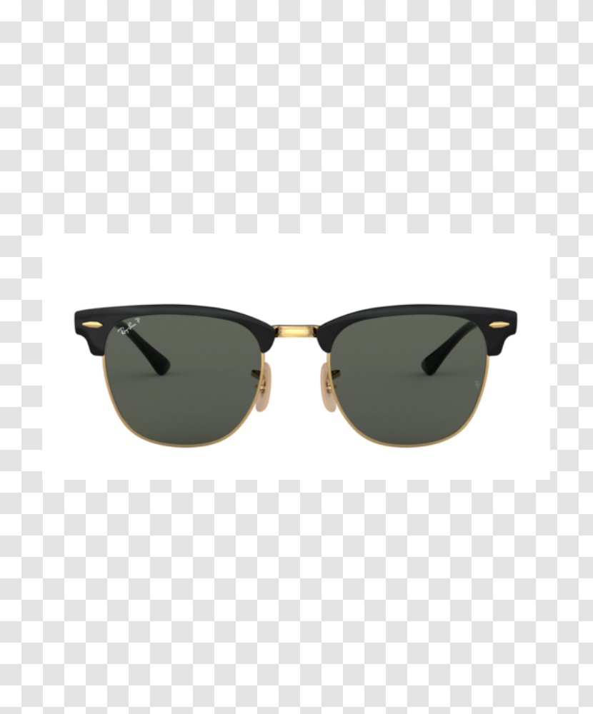 Ray-Ban Clubmaster Metal Sunglasses Classic Justin - Eyewear - Ray Ban Transparent PNG