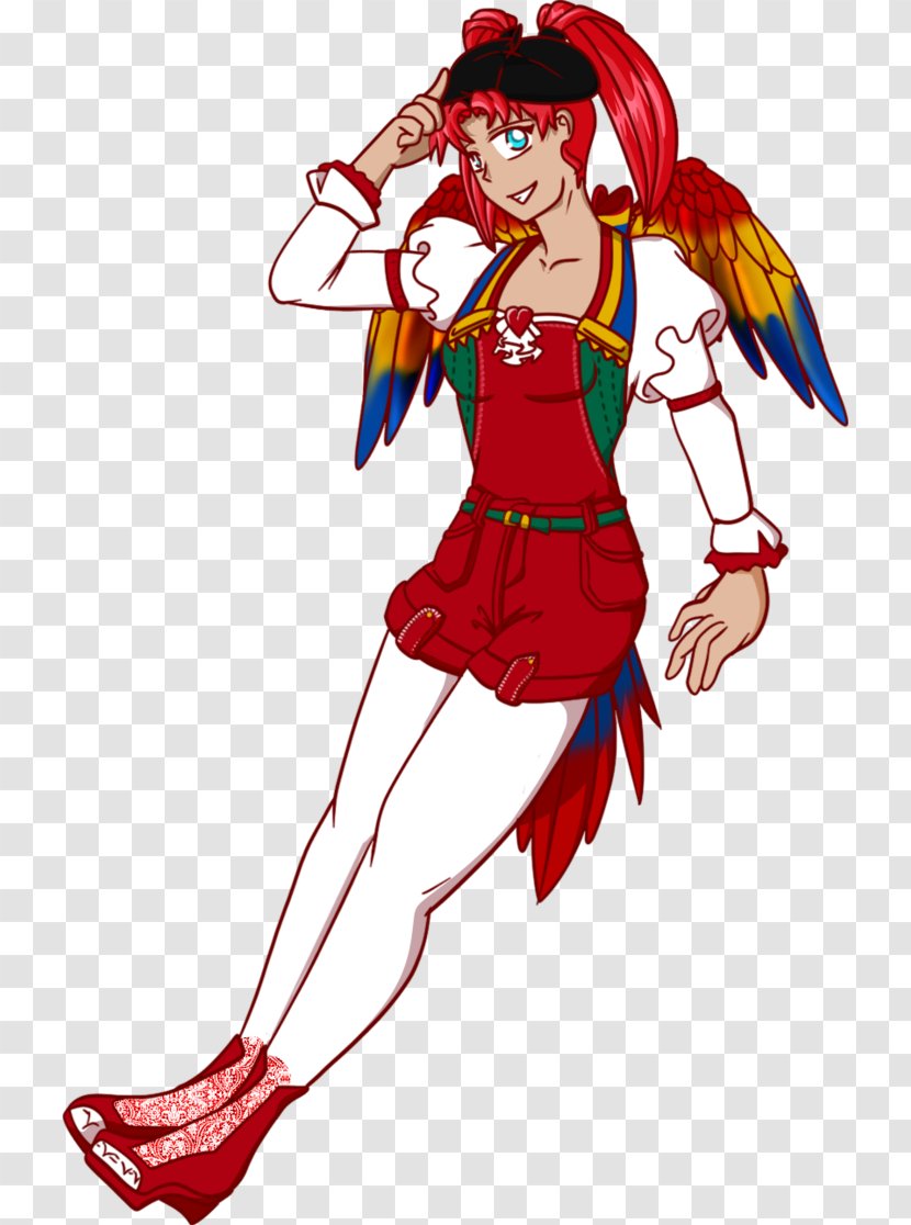 Fairy Costume Homo Sapiens Clip Art - Watercolor - Scarlet Macaw Transparent PNG