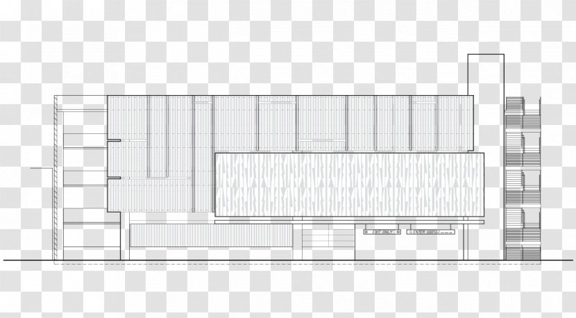 Architecture Floor Plan - Elevation - Corrugated Border Transparent PNG