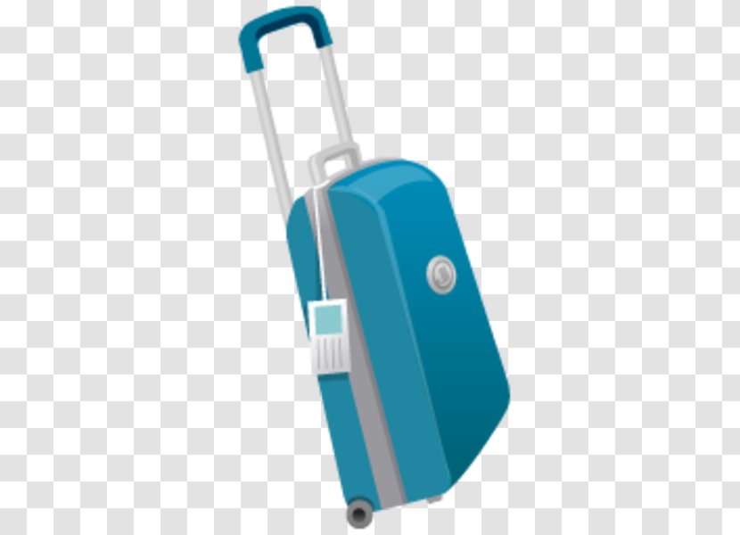 Suitcase Baggage - Electric Blue Transparent PNG