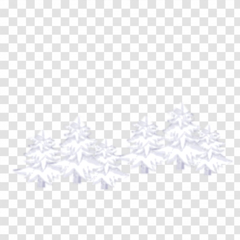 White Black Pattern - And - Snow Tree Picture Material Transparent PNG