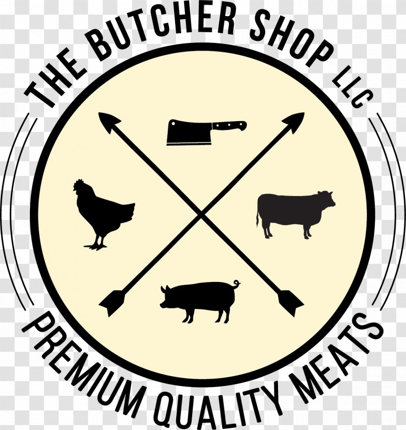 The Butcher Shop Dog Clip Art Meat Market - Black And White - Quality Transparent PNG