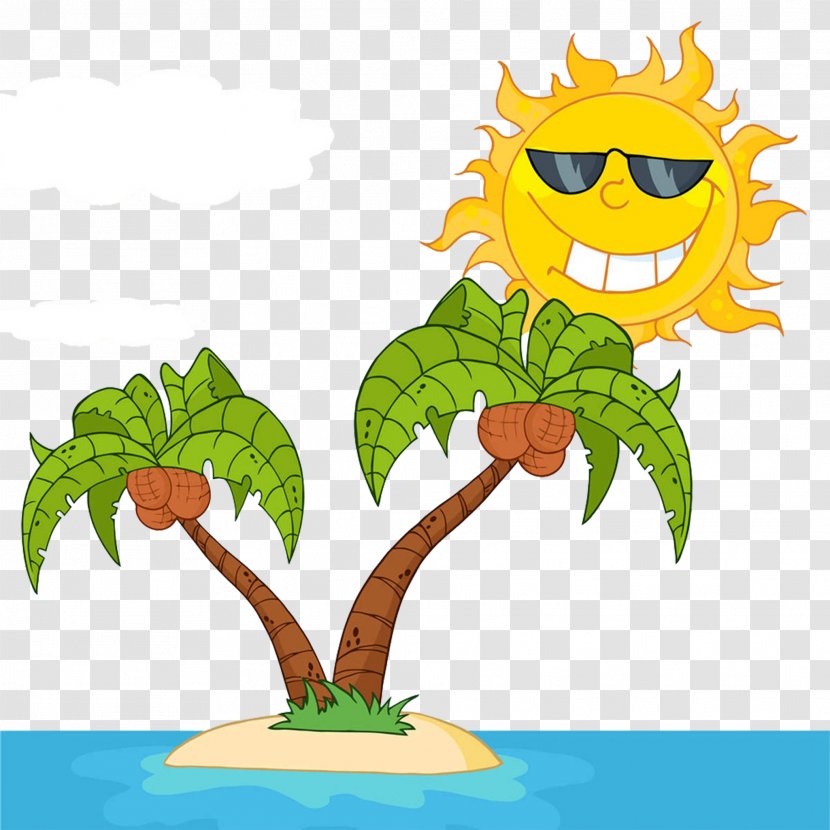 Cartoon Royalty-free Clip Art - Leaf - Sea Island Transparent PNG