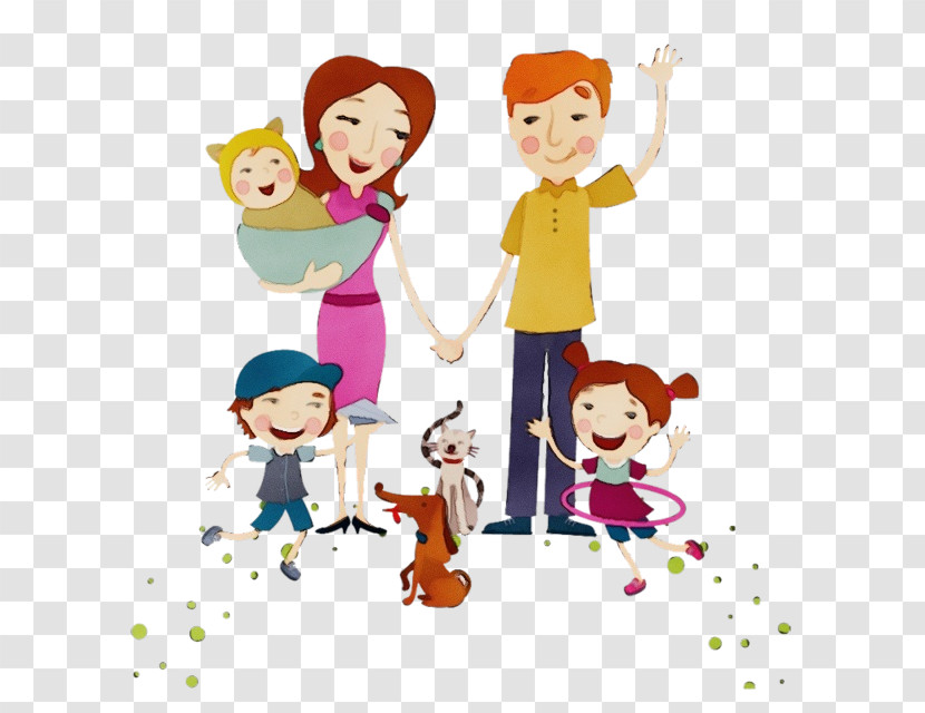 Cartoon People Fun Sharing Happy Transparent PNG