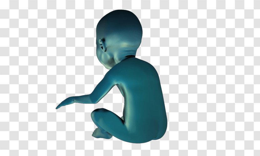 Teal Figurine Organism - Turquoise - Print-ready Transparent PNG