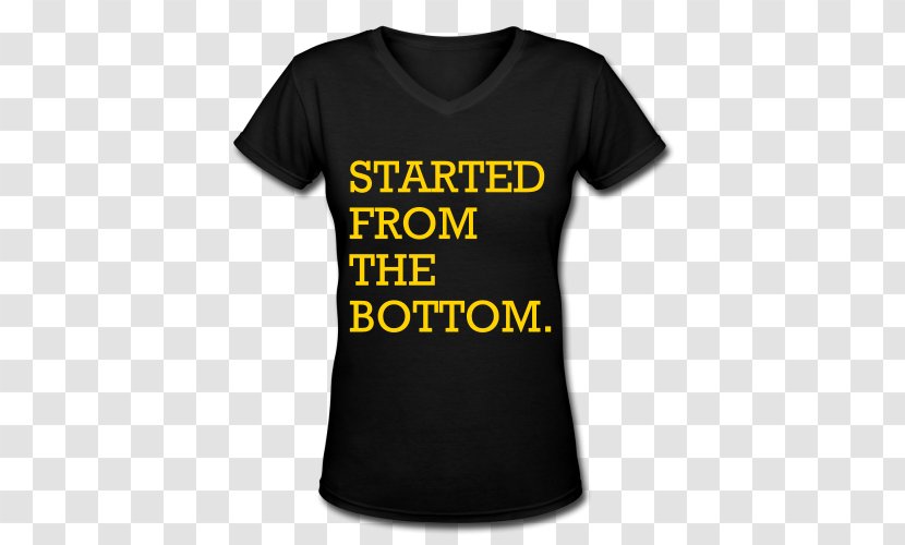 Started From The Bottom T-shirt Song Giphy - Neck - Hip-hop Jeans Transparent PNG