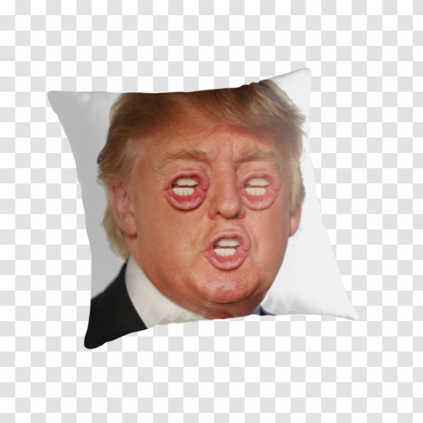 Donald Trump Nose Cushion Throw Pillows - Ipad Transparent PNG