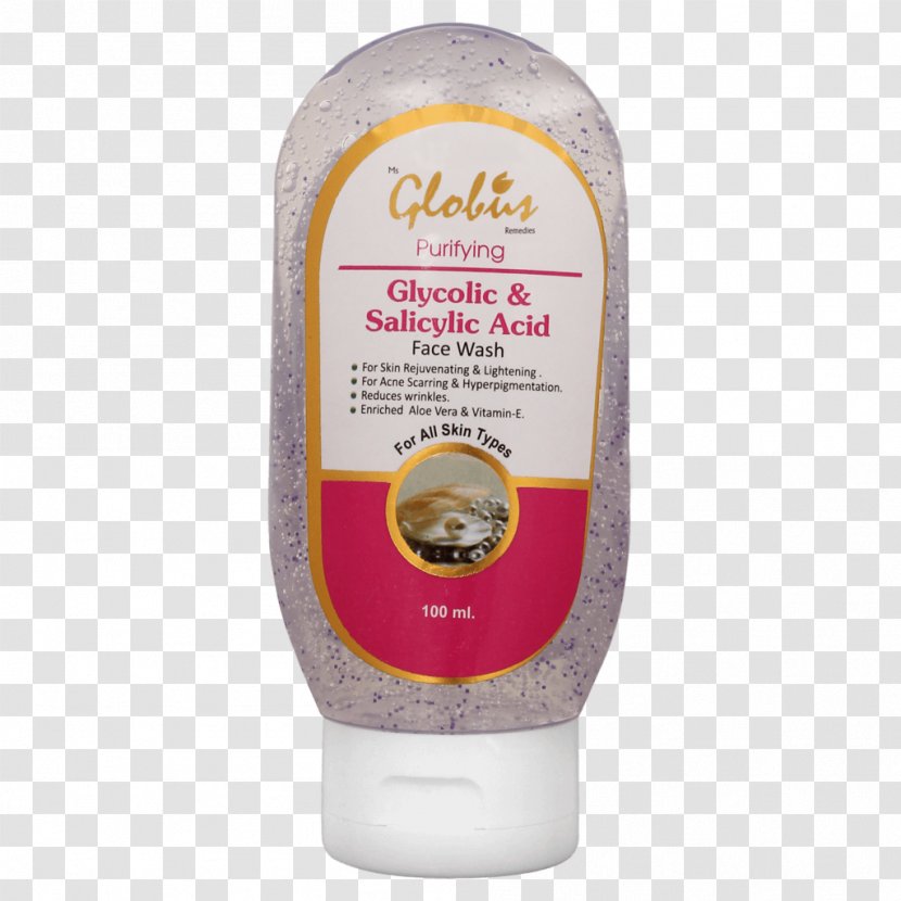 Cleanser Glycolic Acid Sunscreen Alpha Hydroxy Globus Remedies - Lotion - Face Wash Transparent PNG