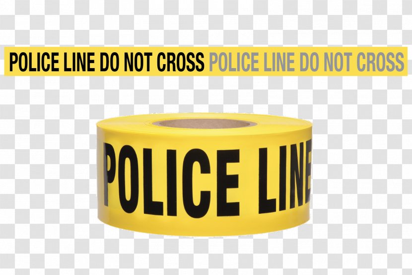 Barricade Tape Police Officer Line Do Not Cross - Academy Transparent PNG