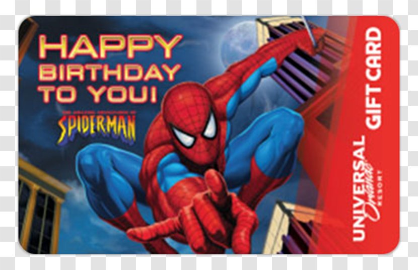 Spider-Man Birthday Superhero Resort Gift Card - Spider-man Transparent PNG