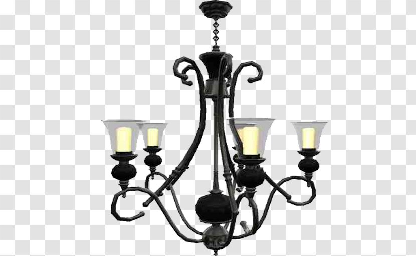 Europe Chandelier Ceiling Lamp - European Transparent PNG