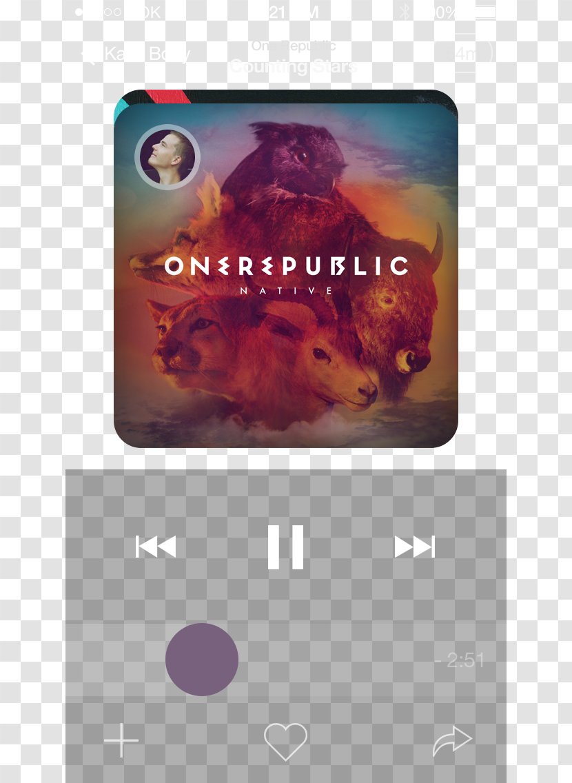 OneRepublic Native Counting Stars Album If I Lose Myself - Flower - Fashion Phone UI Page Transparent PNG