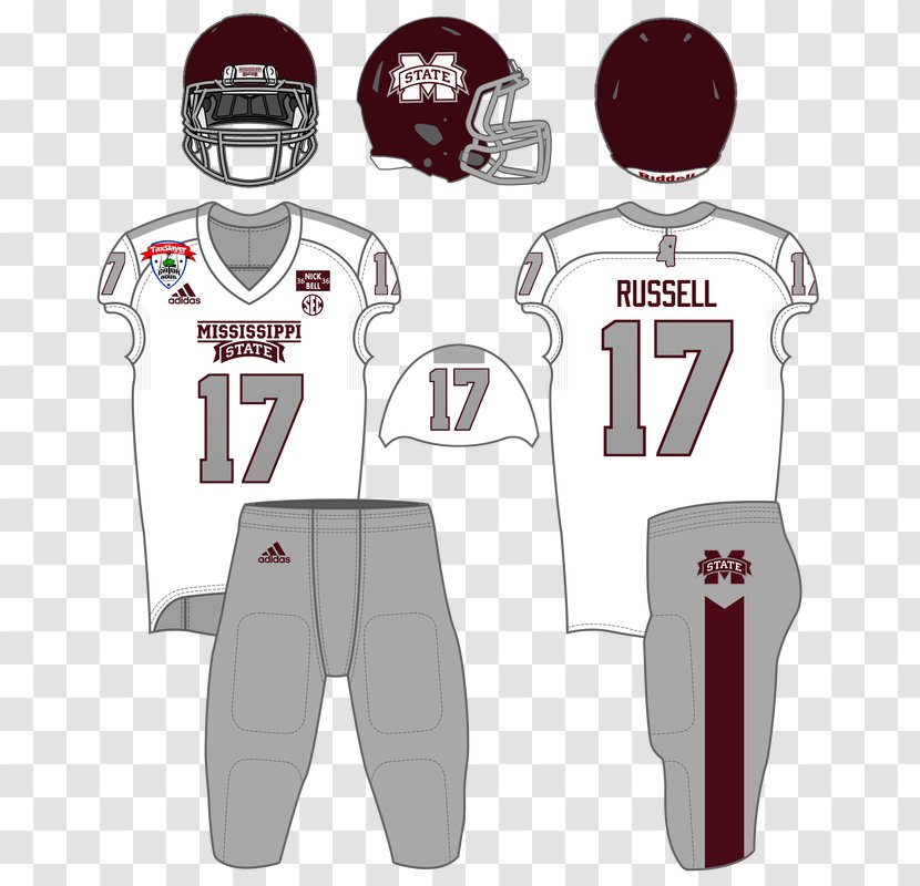 Jersey Mississippi State Bulldogs Football University T-shirt Uniform Transparent PNG