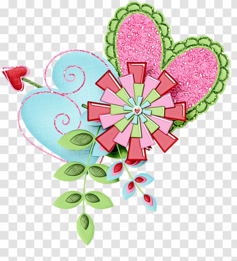 Pink Heart Plant Transparent PNG