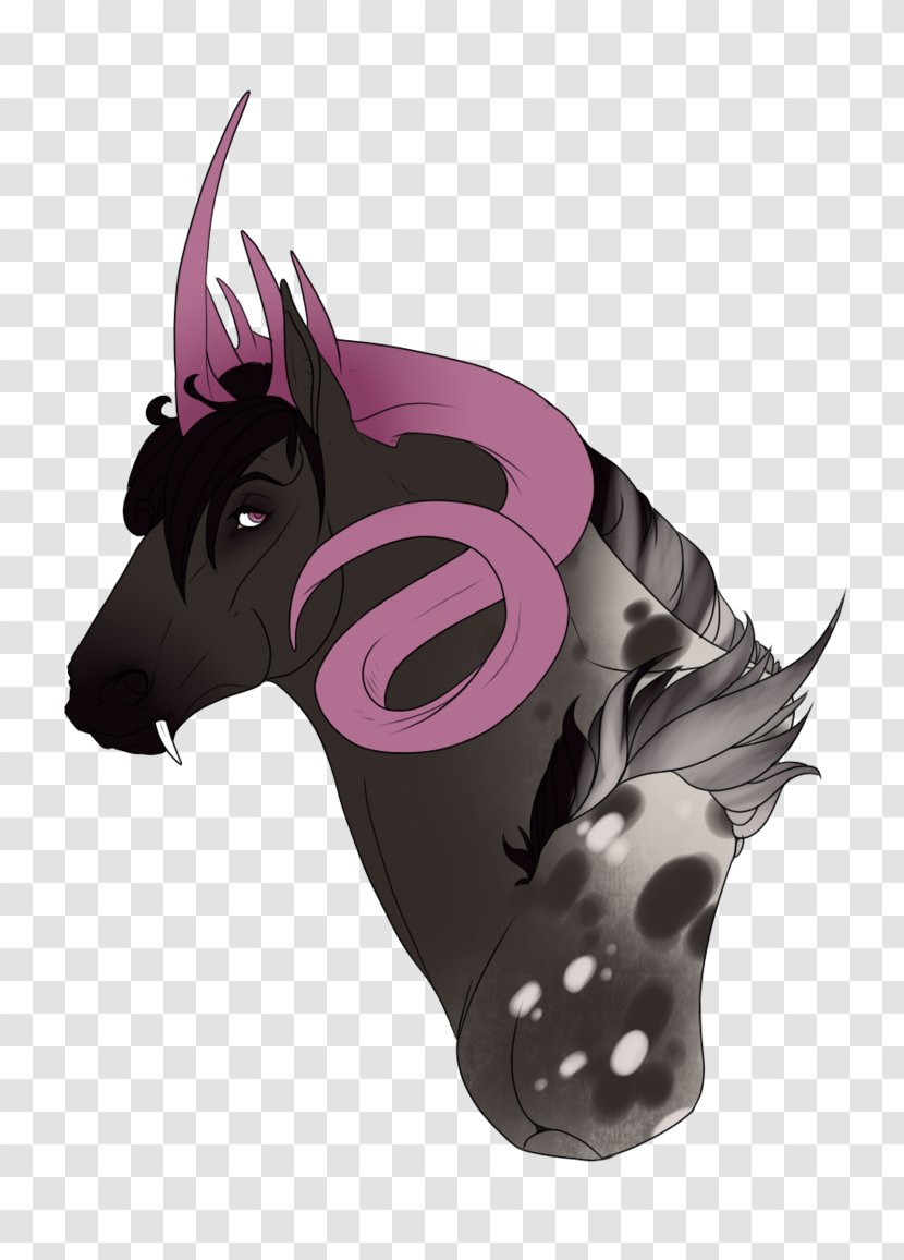 Horse Snout Cartoon Carnivora - Purple - Lilac Transparent PNG