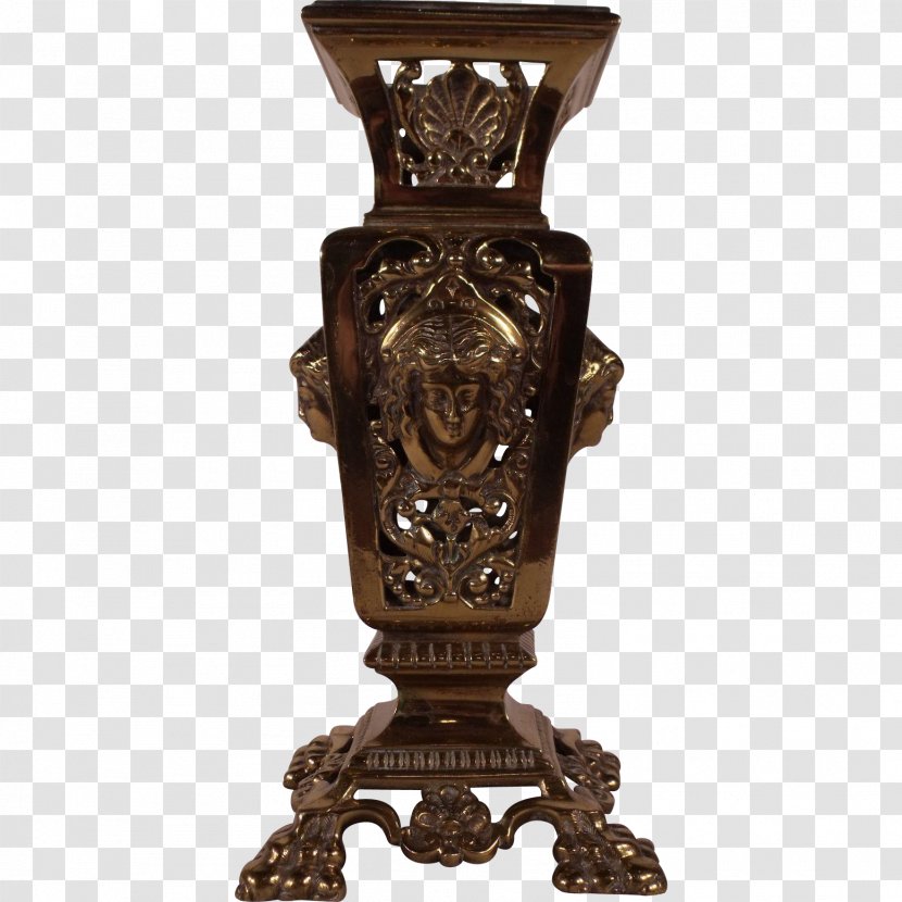 Vase Antique Urn Flower Shabby Chic - Brass Transparent PNG