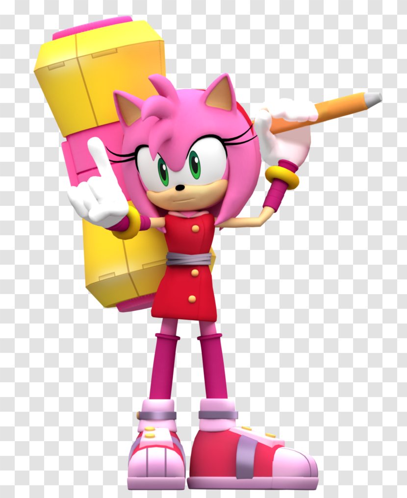 Amy Rose Sonic The Hedgehog Boom: Fire & Ice Cosmo - Toy - Acorn Transparent PNG