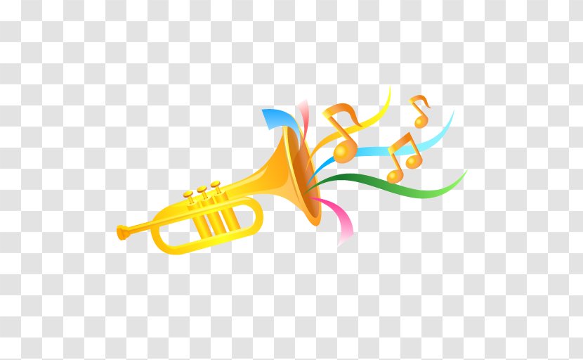 Trumpet Musical Instrument ICO Icon - Silhouette - Carnival Transparent Transparent PNG