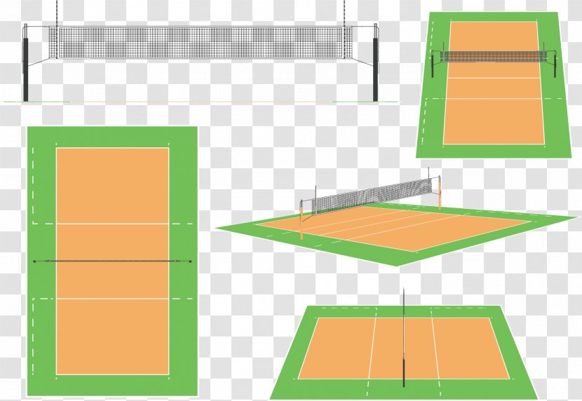 Beach Volleyball Net Sport - Rectangle - Field Transparent PNG