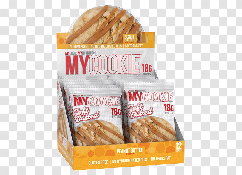 ProSupps My Cookie Cake MyBar Box Of 12 Crunch Pro Supps Chocolate Chip Cookies Biscuits Muscletech Protein - Snack - Gluten Free Peanut Butter Transparent PNG